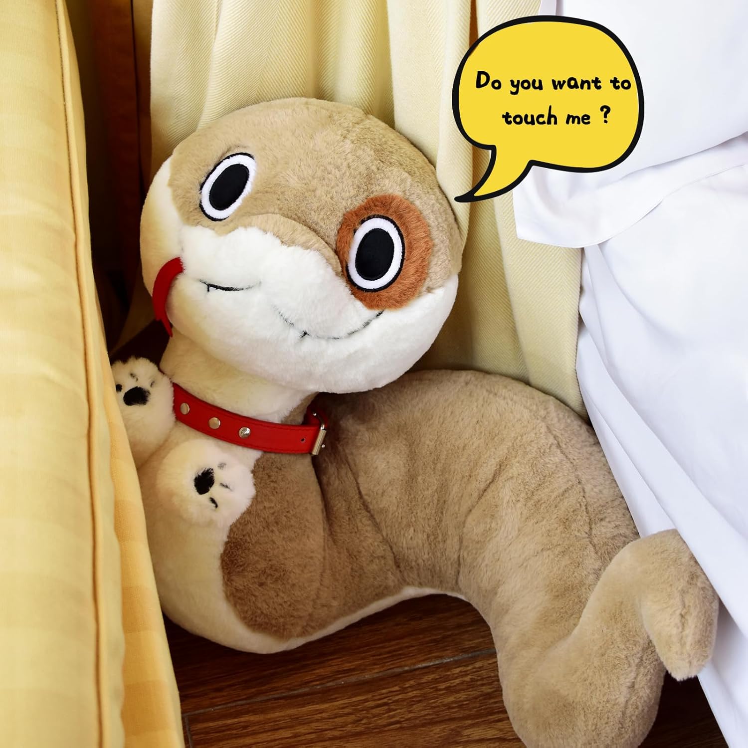 Juguete de peluche de serpiente, original de serpiente y perro, juguetes de peluche de animal de peluche, cachorro de serpiente para niñas y niños,