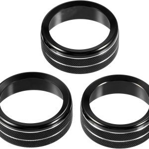 A ABSOPRO Calcomanías para pomos de aire acondicionado de automóvil, interruptor de radio de CA para Jeep Wrangler JL JLU 2018-2022, color negro A ABSOPRO Calcomanías para pomos de aire acondicionado de automóvil, interruptor de radio de CA para Jeep Wrangler JL JLU 2018-2022, color negro