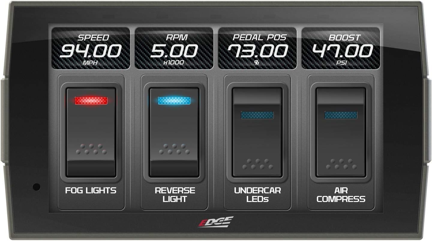 Edge Products CTS3 84130-3 Pantalla táctil OBD2 Monitor Scanner & EGT Kit de pirómetro de sonda 98620 compatible con vehículos de 1996 y más
