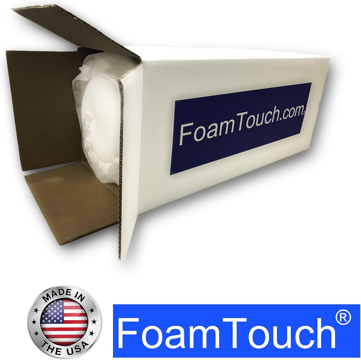 FoamTouch Espuma de tapicería de alta densidad (4 unidades) de 1 pulgada de alto x 24 pulgadas de ancho x 24 pulgadas de largo