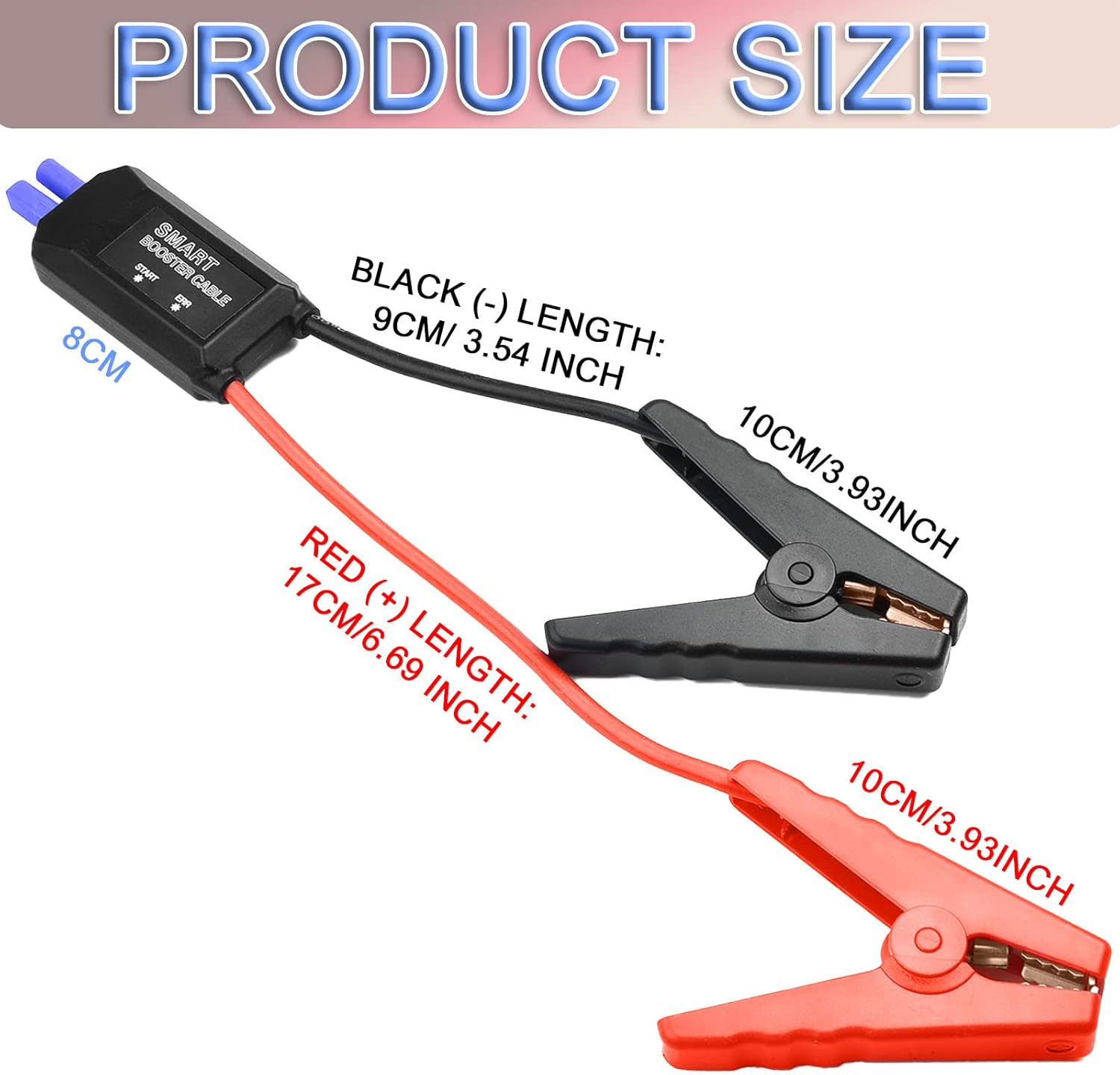 EC5 – Cable de arranque para batería de automóvil, cable de arranque EC5, abrazaderas de cocodrilo, accesorios de batería de repuesto automotriz
