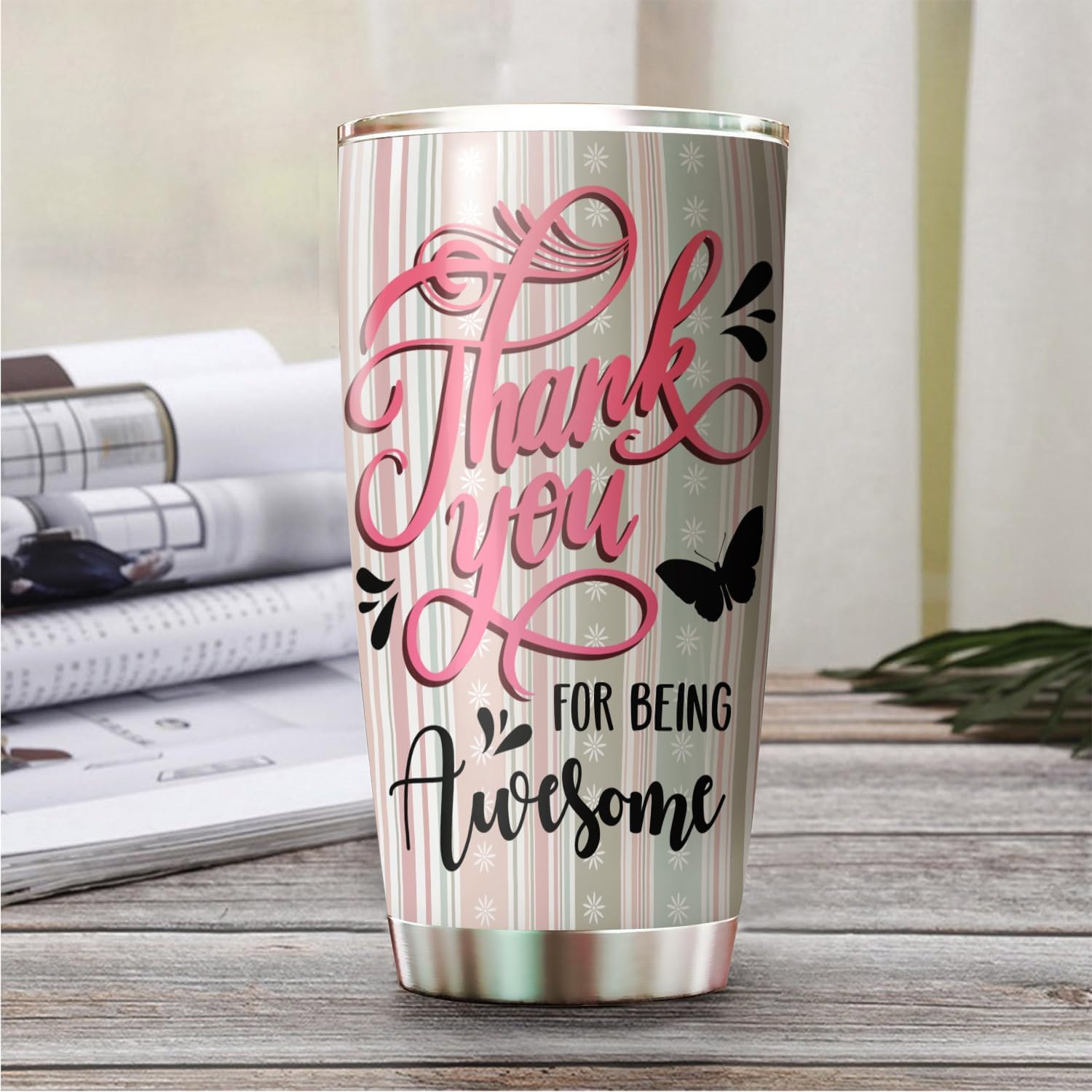 Vaso de recepcionista veterinario de acero inoxidable de 20 onzas, regalos de agradecimiento para compañeros de trabajo, hombres, mujeres, amigos