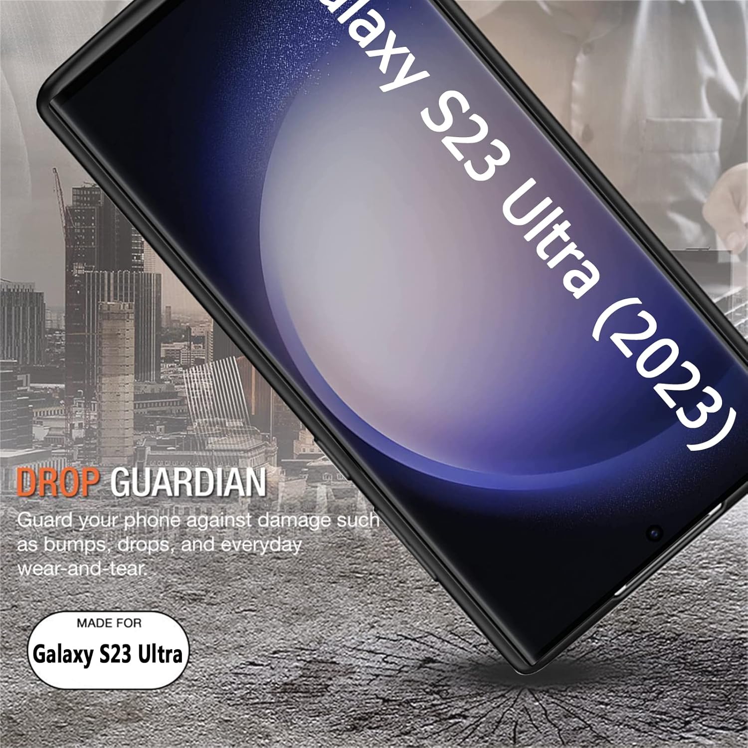 Battery Case for Galaxy S23 Ultra, Newest 4800mAh Slim Portable Protective Charging Case Compatible with Samsung Galaxy S23 Ultra 5G 6.8″ (2023)