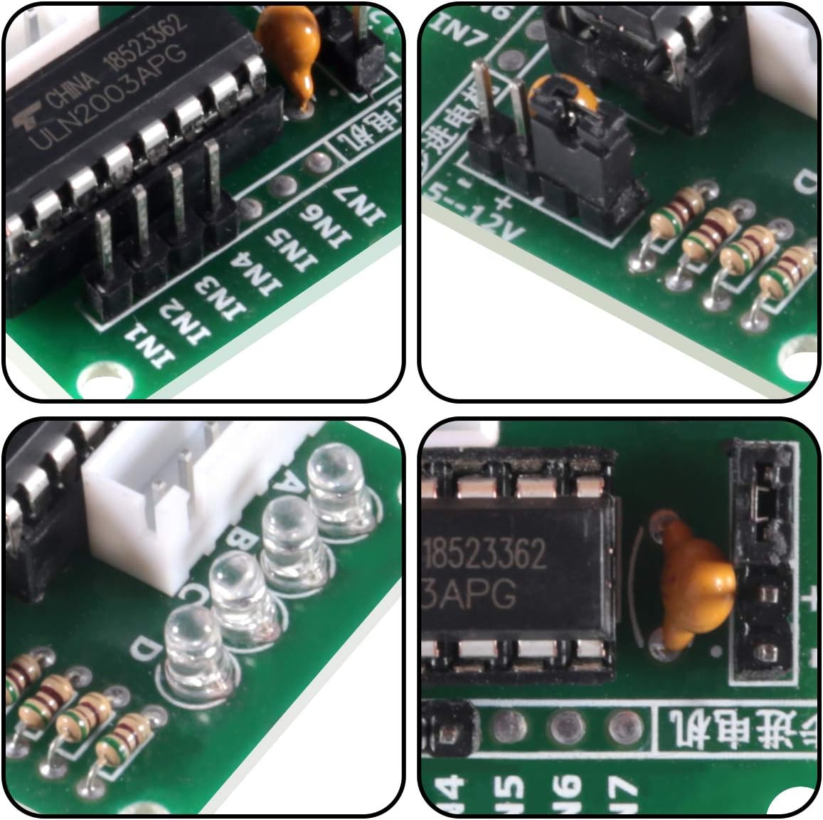 6 PCS 28BYJ-48 ULN2003 5V Stepper Motor + ULN2003 Driver Board