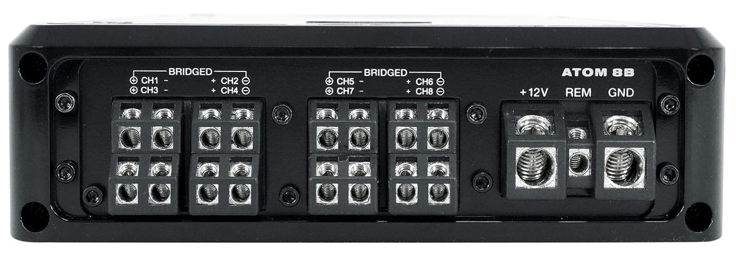 Rockville Atom 8B 8 canales 3500 vatios marinobarco amplificador amplificador wBluetooth