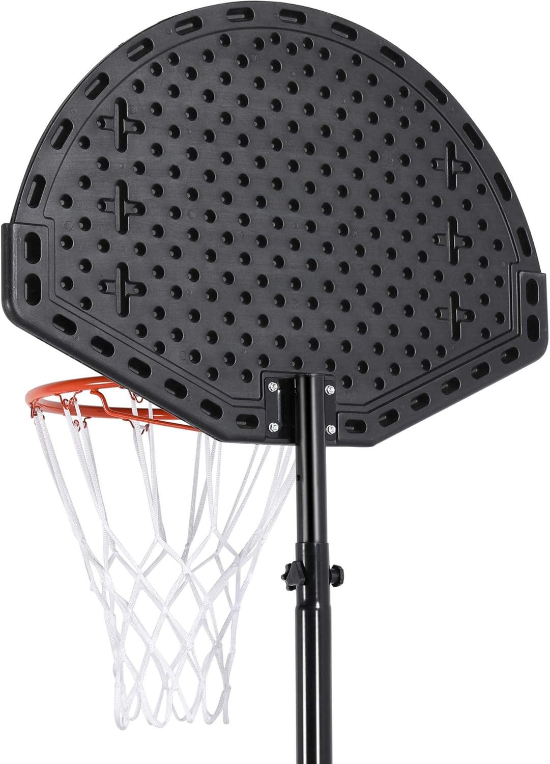 Topeakmart Aros y porterías de baloncesto portátiles de 7 a 9 pies con sistema de aro de baloncesto extraíble para jóvenes, para exteriores, juego
