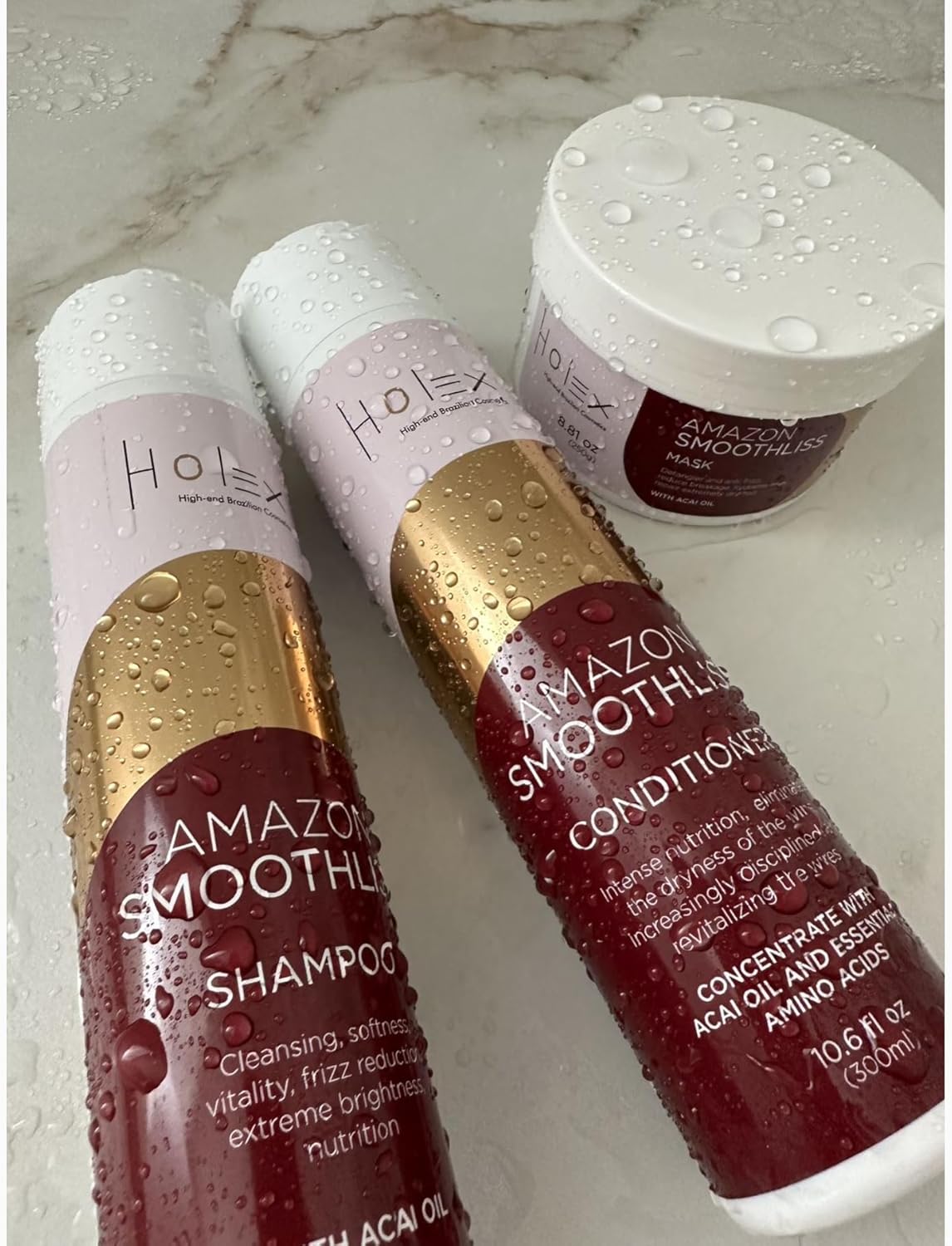 Acondicionador Tienda Smoothliss – Fabricado con aceite de acai y aminoácidos esenciales, limpieza, suavidad, vitalidad, reducción del