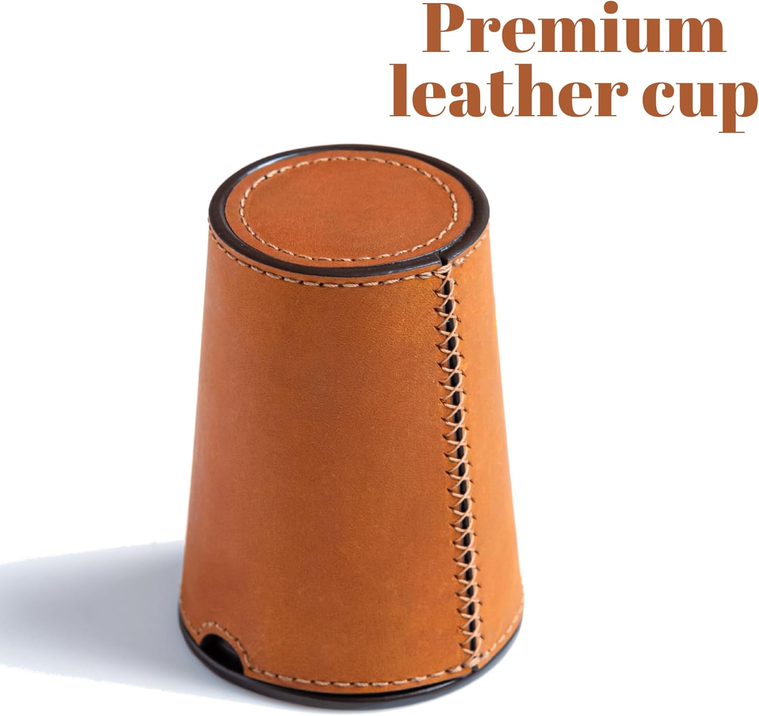 Taza de dados de cuero con tapa, vaso profesional para dados, coctelera silenciosa, perfecta para juegos de dados de casino, juegos de dados y tazas