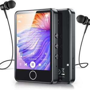AGPTEK Reproductor MP3 de 2.8 pulgadas 64GB con Bluetooth 5.3, pantalla táctil completa Reproductor de música MP3 portátil Altavoz HD incorporado, AGPTEK Reproductor MP3 de 2.8 pulgadas 64GB con Bluetooth 5.3, pantalla táctil completa Reproductor de música MP3 portátil Altavoz HD incorporado,