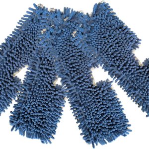 Paquete de 4 almohadillas para fregona compatibles con la mopa O-Cedar de doble acción, cabezales de repuesto de felpilla para limpieza de suelos Paquete de 4 almohadillas para fregona compatibles con la mopa O-Cedar de doble acción, cabezales de repuesto de felpilla para limpieza de suelos