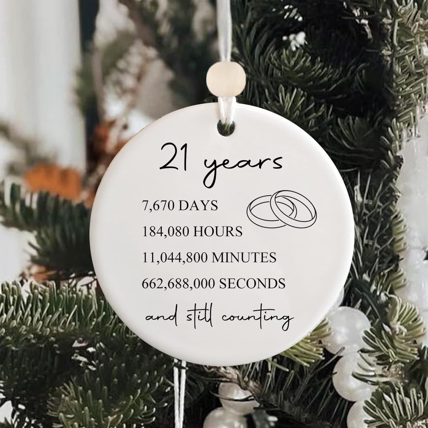 21 boda para ella o él, regalo de matrimonio de 21 años para pareja, regalo de aniversario de latón para esposa y esposo