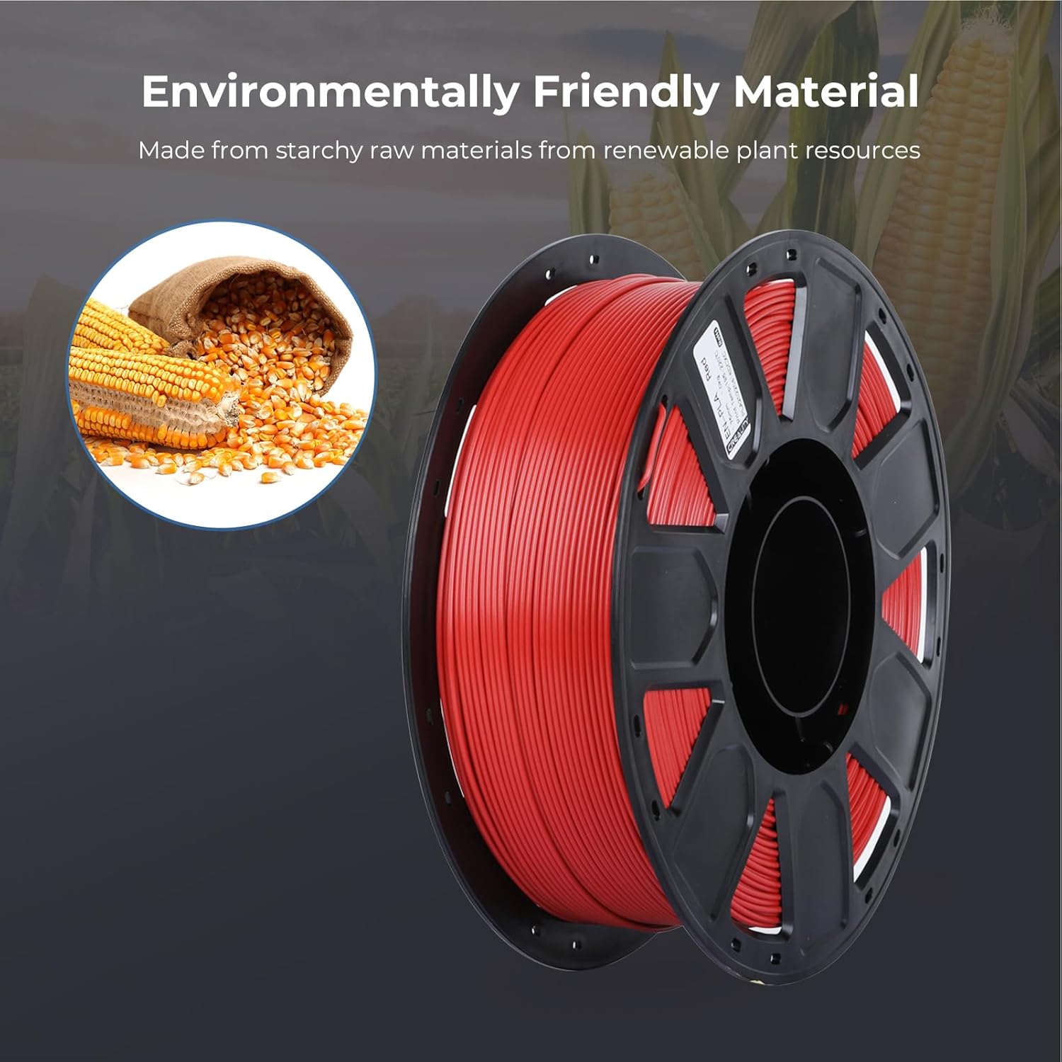 Creality Filamento para impresora 3D de 0.069 pulgadas, filamento PLA Ender sin enredos, impresión suave sin obstrucciones, sin deformación, se
