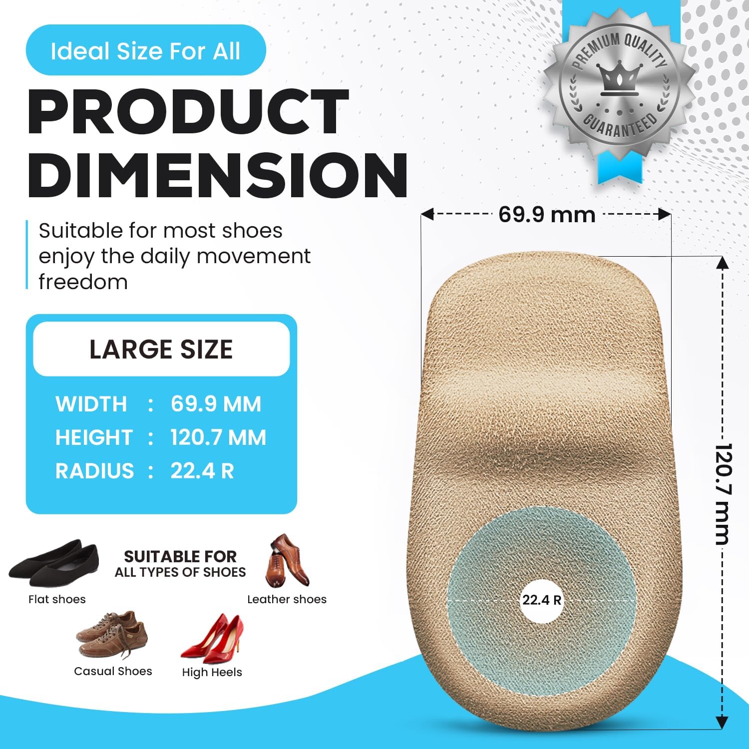 Cojines de talón para aliviar el dolor de talón (paquete de 42 pares)  Inserto de cojín para espolones de talón y absorción de golpes, almohadillas