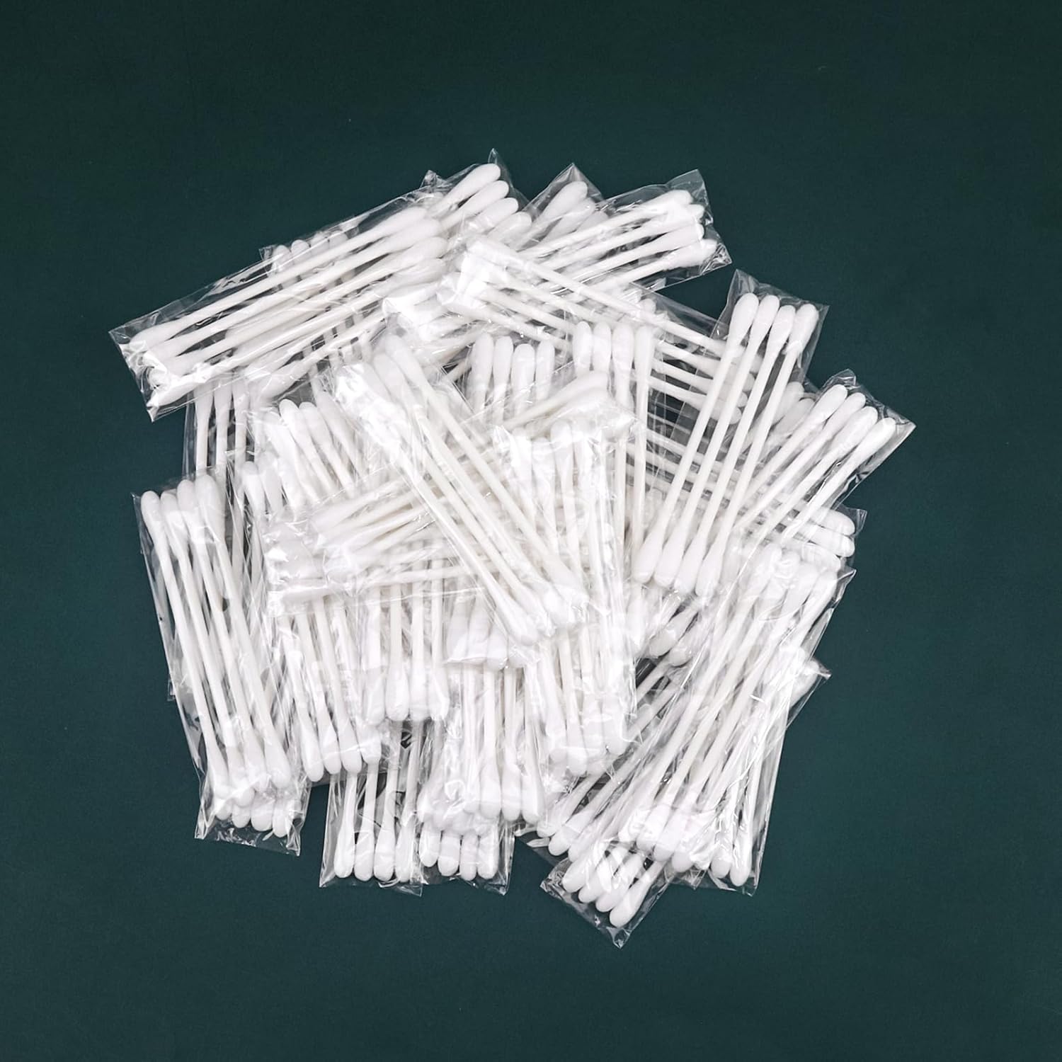 Paquete de 100 hisopos de algodón, envueltos individualmente, palitos de papel de doble punta envueltos individualmente para orejas, maquillaje (4