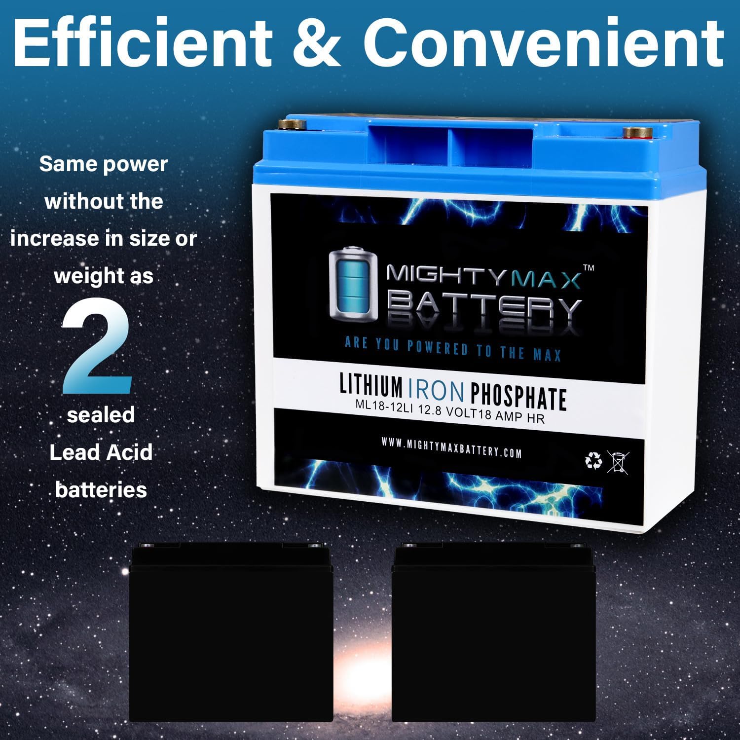 Batería de repuesto de litio de 12V 18AH para XPower Source 1500
