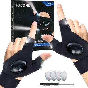 Guantes de linterna LED para hombres, regalo para el Día del Padre, herramientas de luces manos libres, herramientas para pesca, camping, Guantes de linterna LED para hombres, regalo para el Día del Padre, herramientas de luces manos libres, herramientas para pesca, camping,