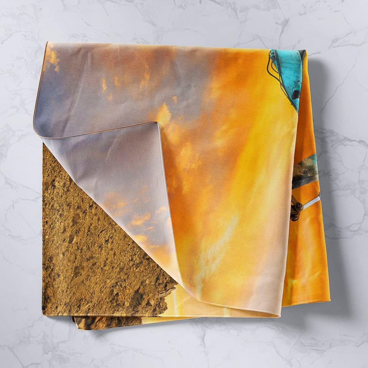 Feelyou Tapiz de excavadora de construcción de dibujos animados para niños, vehículos, camiones, automóviles, impresión para niños, maquinaria para