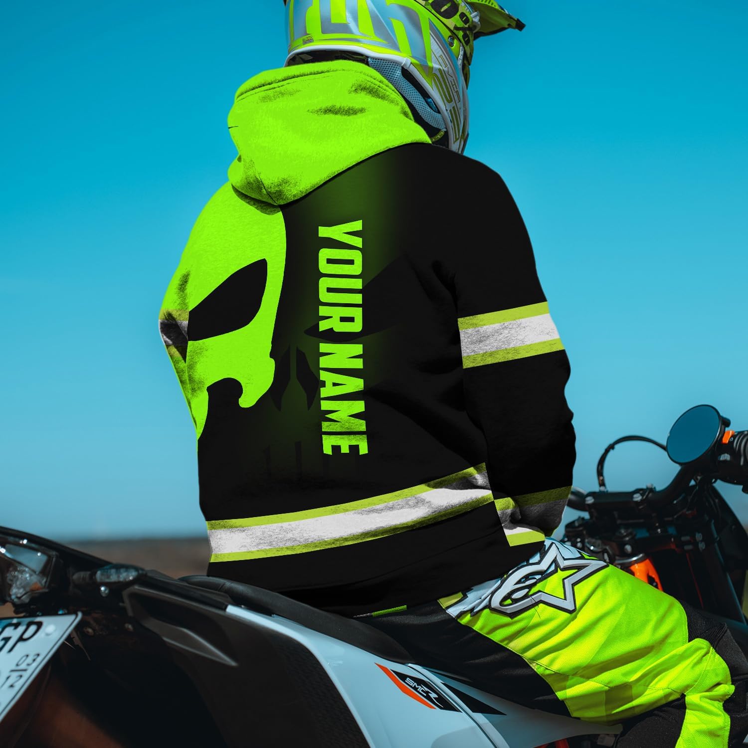 Matedecor Sudadera con capucha de alta visibilidad para hombres Hi Vis Hoodie Jobs Collection Nombre personalizado Clase 3 Sudadera con capucha