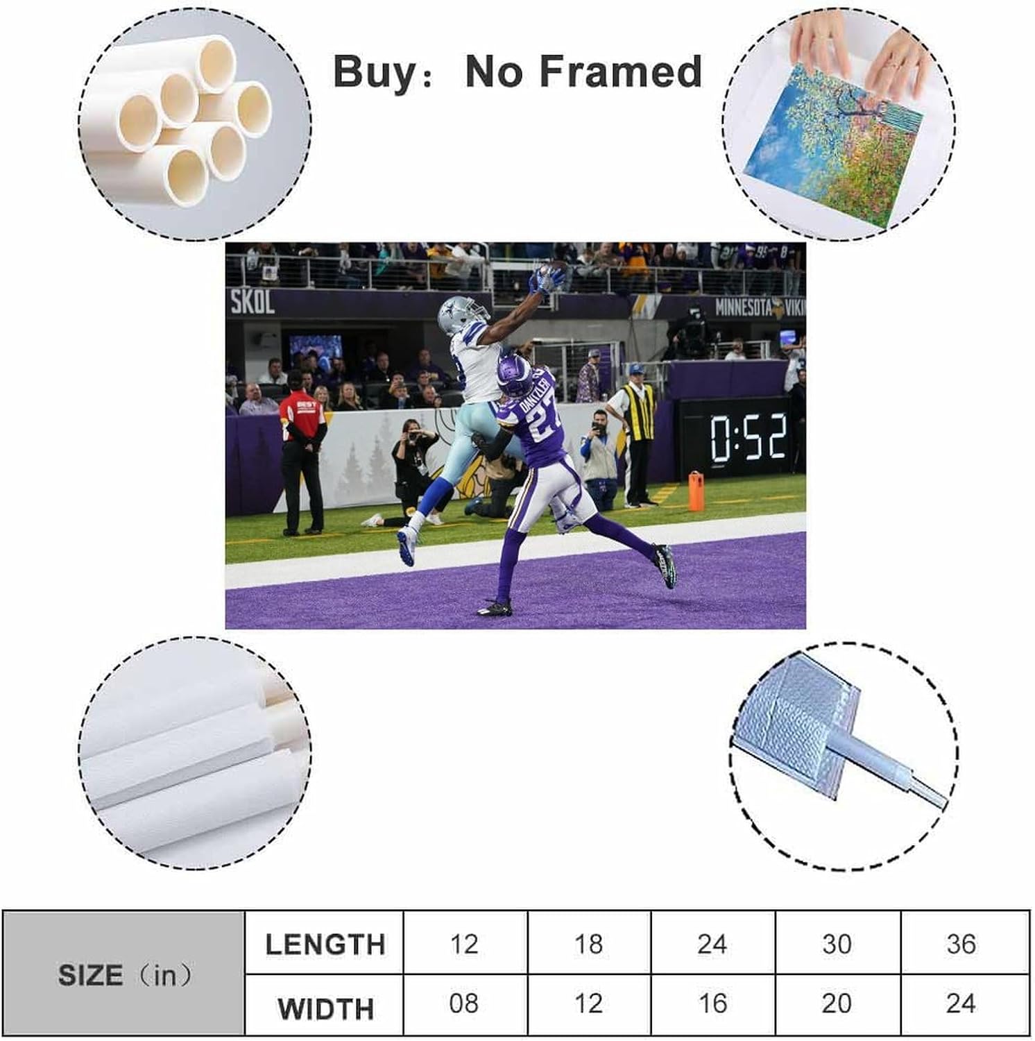 Amari Cooper Unstoppable Poster Print Photo Art Painting Canvas Home Decorative Bedroom Modern Decors Gifts 12x18inch(30x45cm)