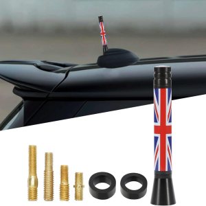 TOMALL Decoración de antena de automóvil compatible con cubierta de antena Mini Cooper, repuesto de antena Union Jack para Cooper S Countryman TOMALL Decoración de antena de automóvil compatible con cubierta de antena Mini Cooper, repuesto de antena Union Jack para Cooper S Countryman