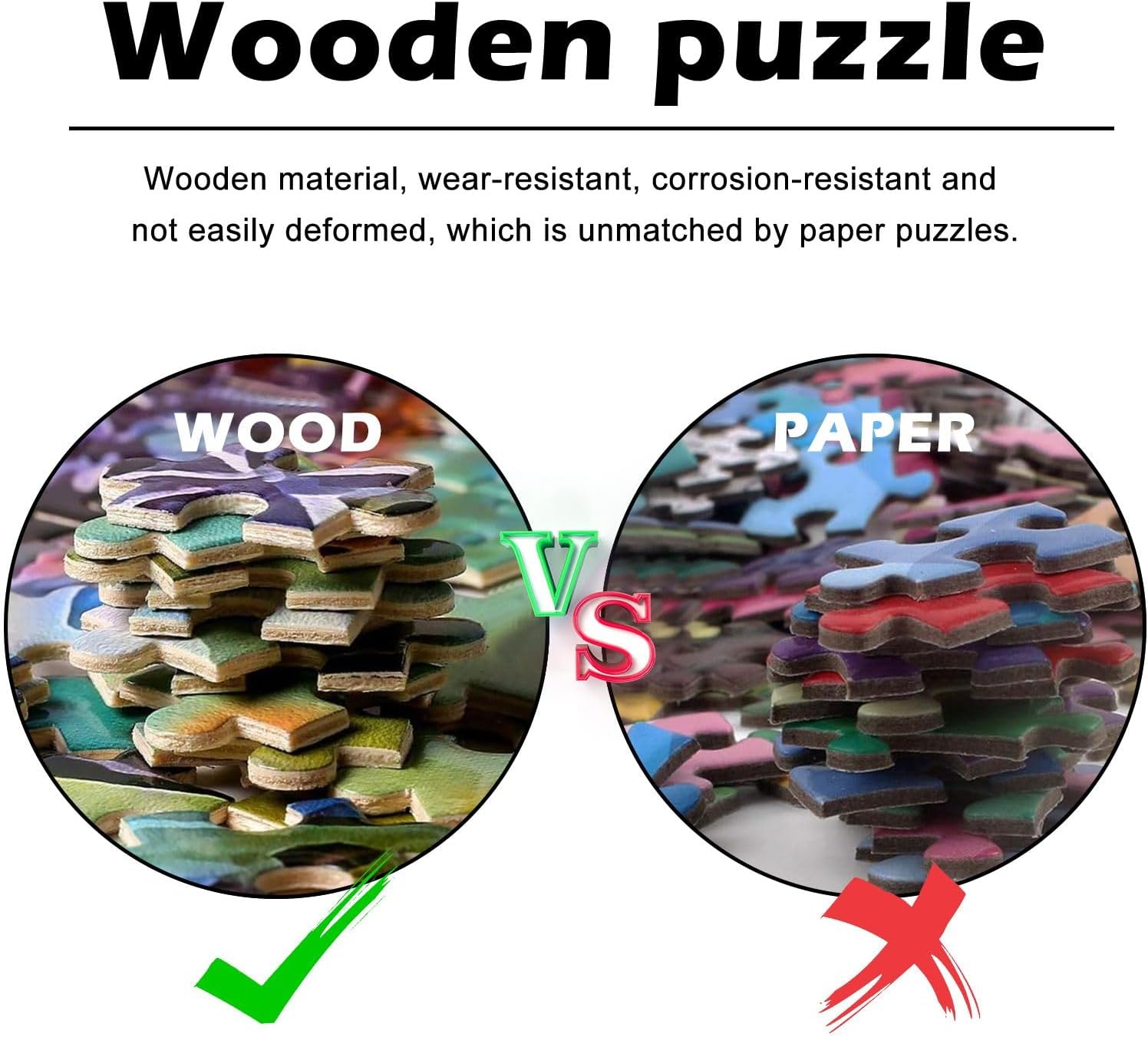 Rompecabezas de 1000 piezas de madera con letras de diseño de área Baleine Bosse rompecabezas regalos para adultos niños rompecabezas familia