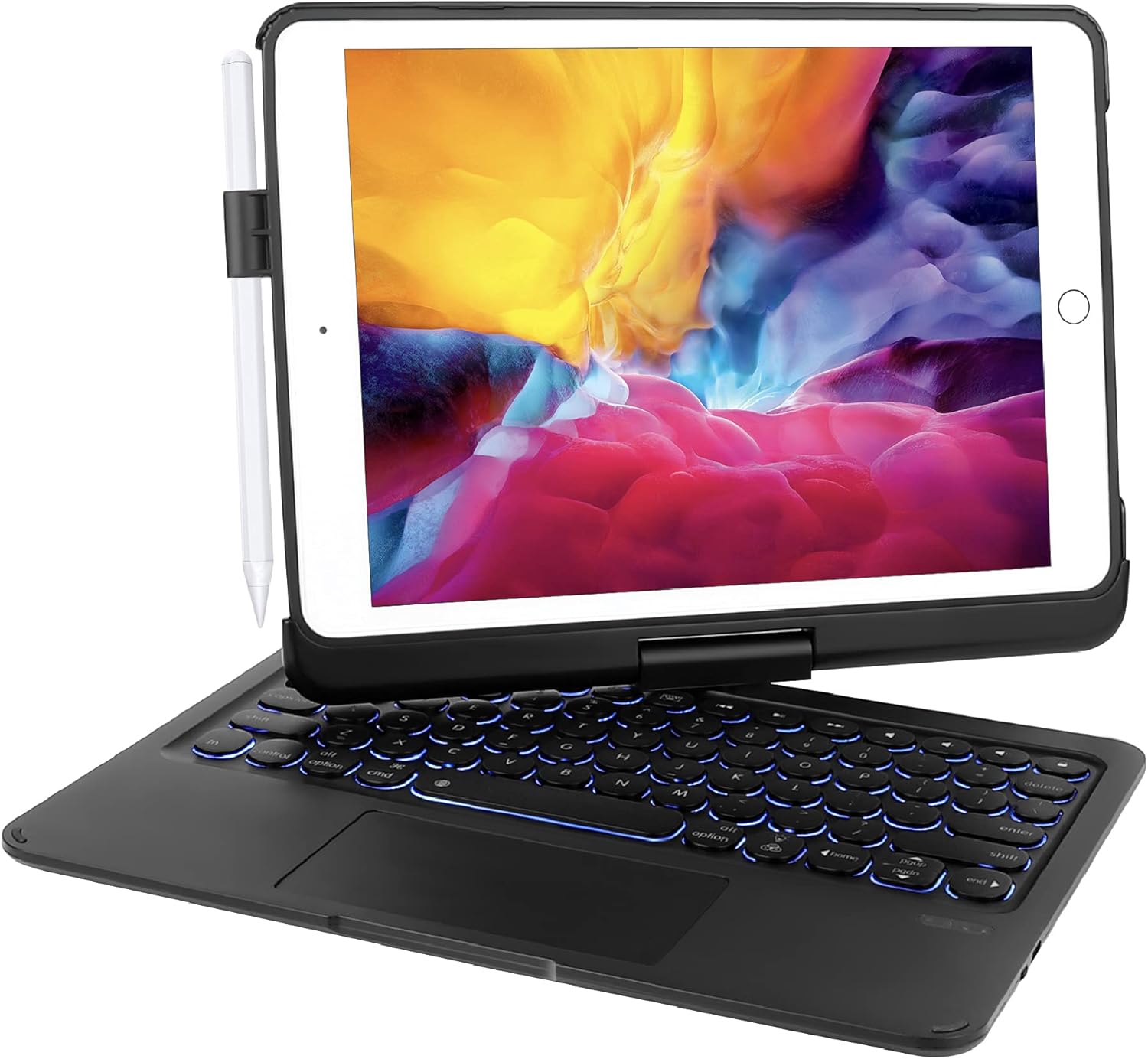mobee Unitype – Teclado (10.9 pulgadas, 2022) para iPad Air (5 y 4 generación) con trackpad, teclado retroiluminado, giratorio de 360, panel táctil