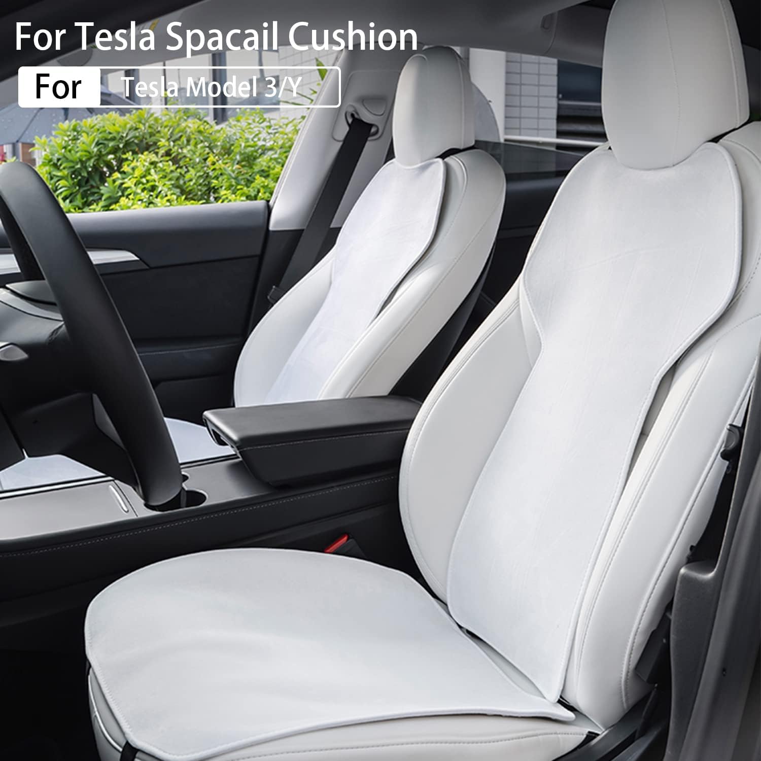 Fundas protectoras para asiento de automóvil, funda de cojín para asiento delantero y trasero del conductor, para el juego de fundas de asiento