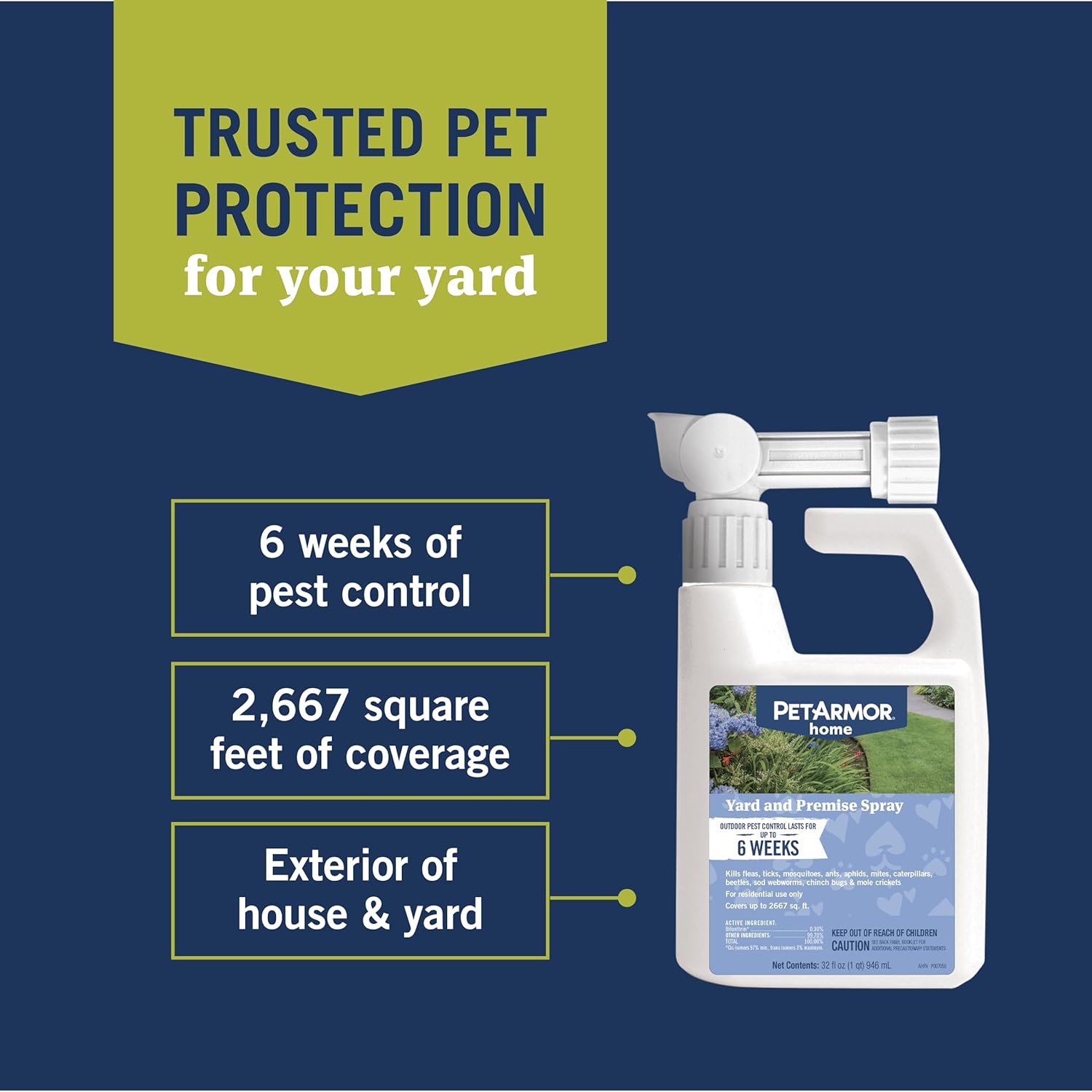 PetArmor Además de prevención de pulgas y garrapatas para gatos de más de 1.5 libras (3 dosis) + spray PetArmor Home para alfombras y rociadores de