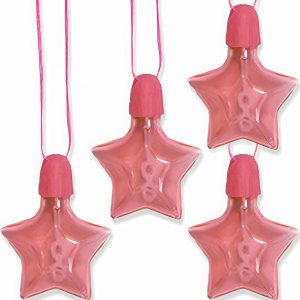 Collares de burbujas de estrella  Rosa  4 piezas Collares de burbujas de estrella  Rosa  4 piezas