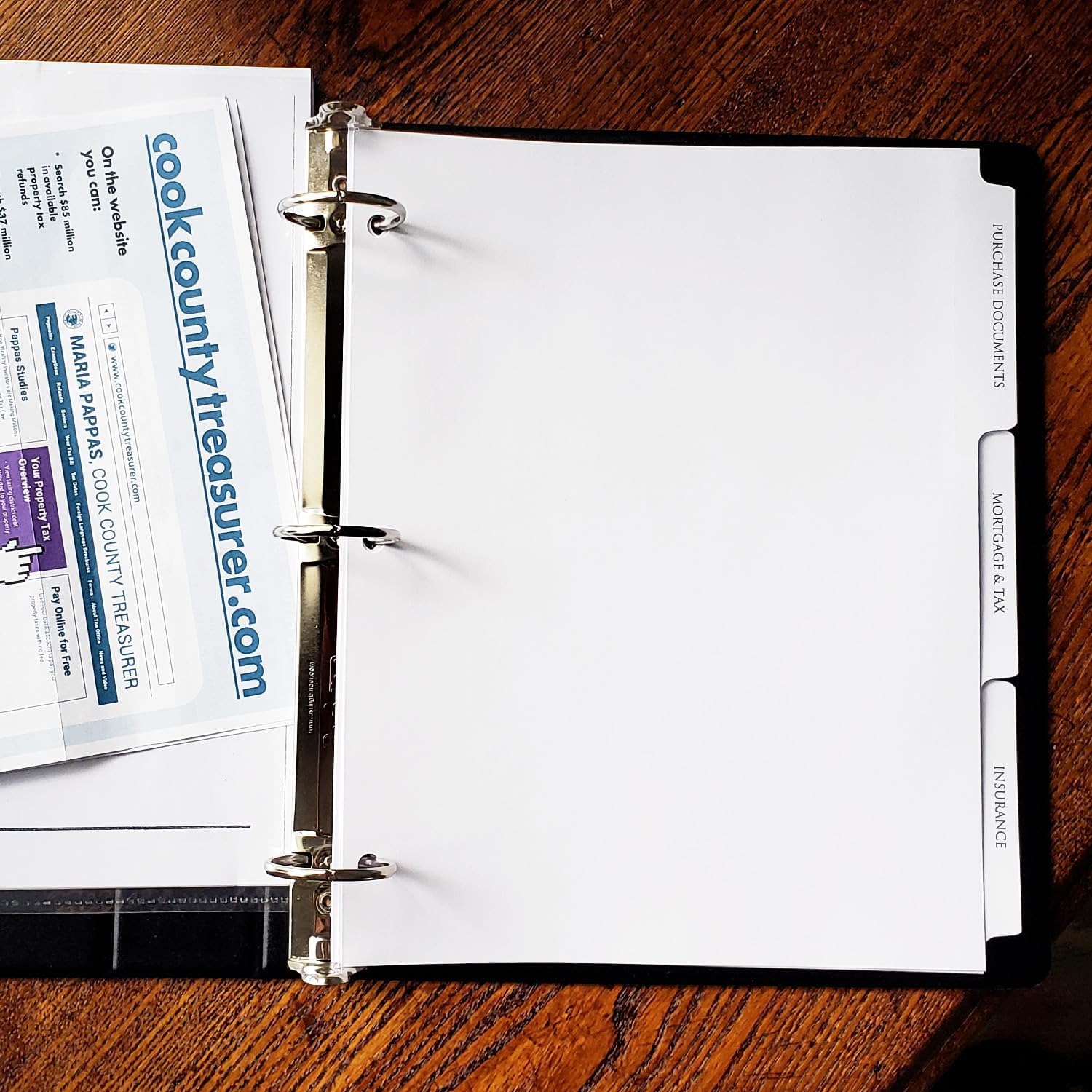 Divisores de pestañas de índice de documentos para propietarios juegos de 9. Preimpresos con categorías útiles para mantener tus papeles importantes