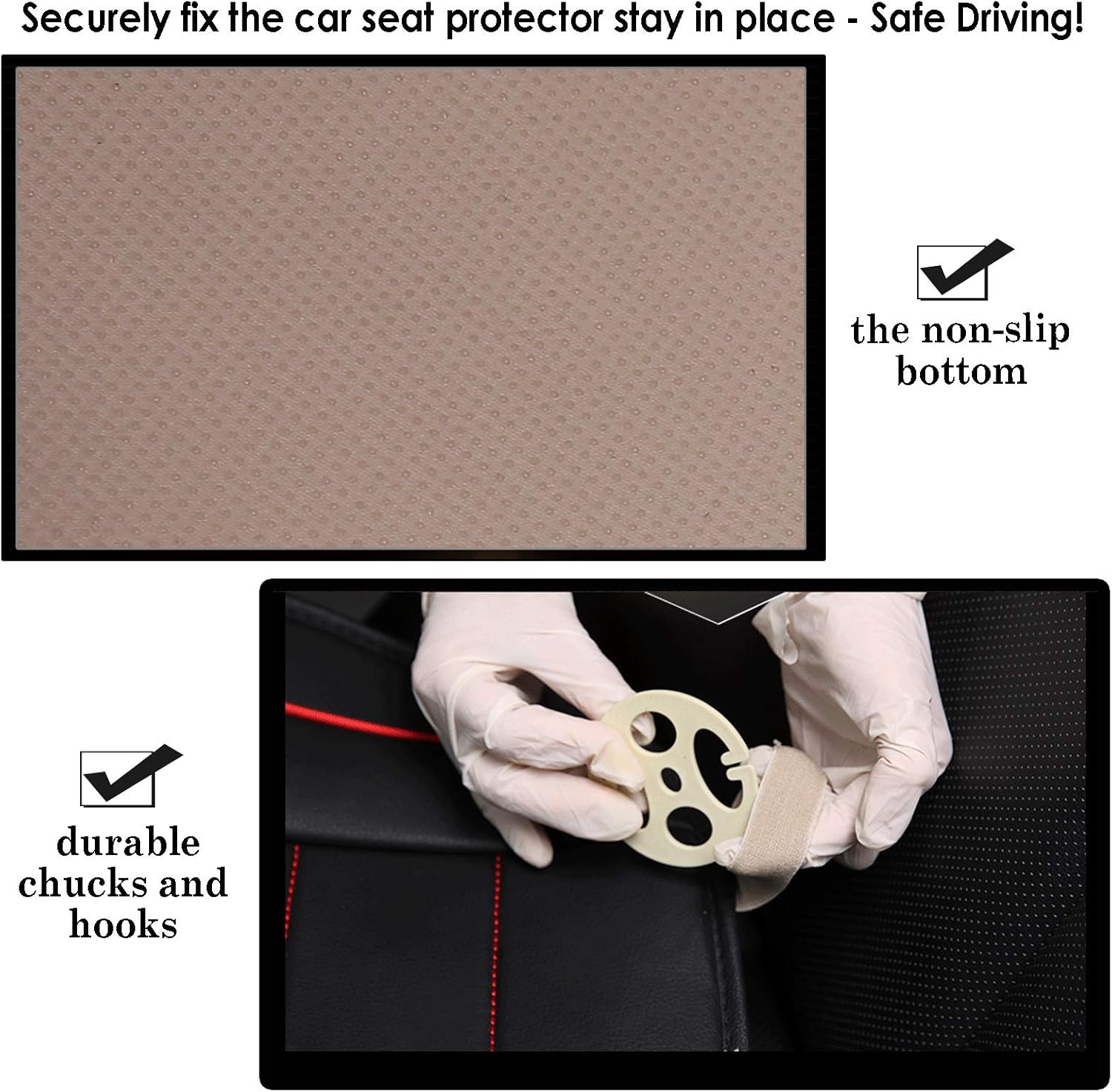 Funda de asiento delantero para automóvil, cojín de ajuste universal, transpirable, antideslizante, para auto, camión, oficina, piel sintética
