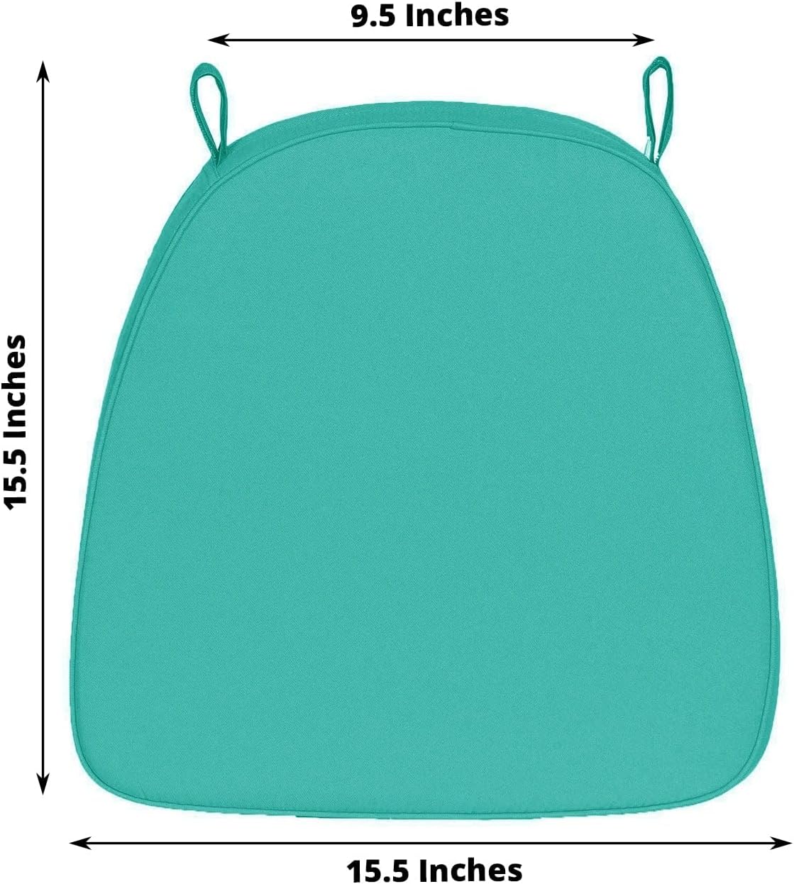 Efavormart – Cojín para silla Chiavari de 2 pulgadas de grosor, cojín de espuma viscoelástica con lazos y funda extraíble