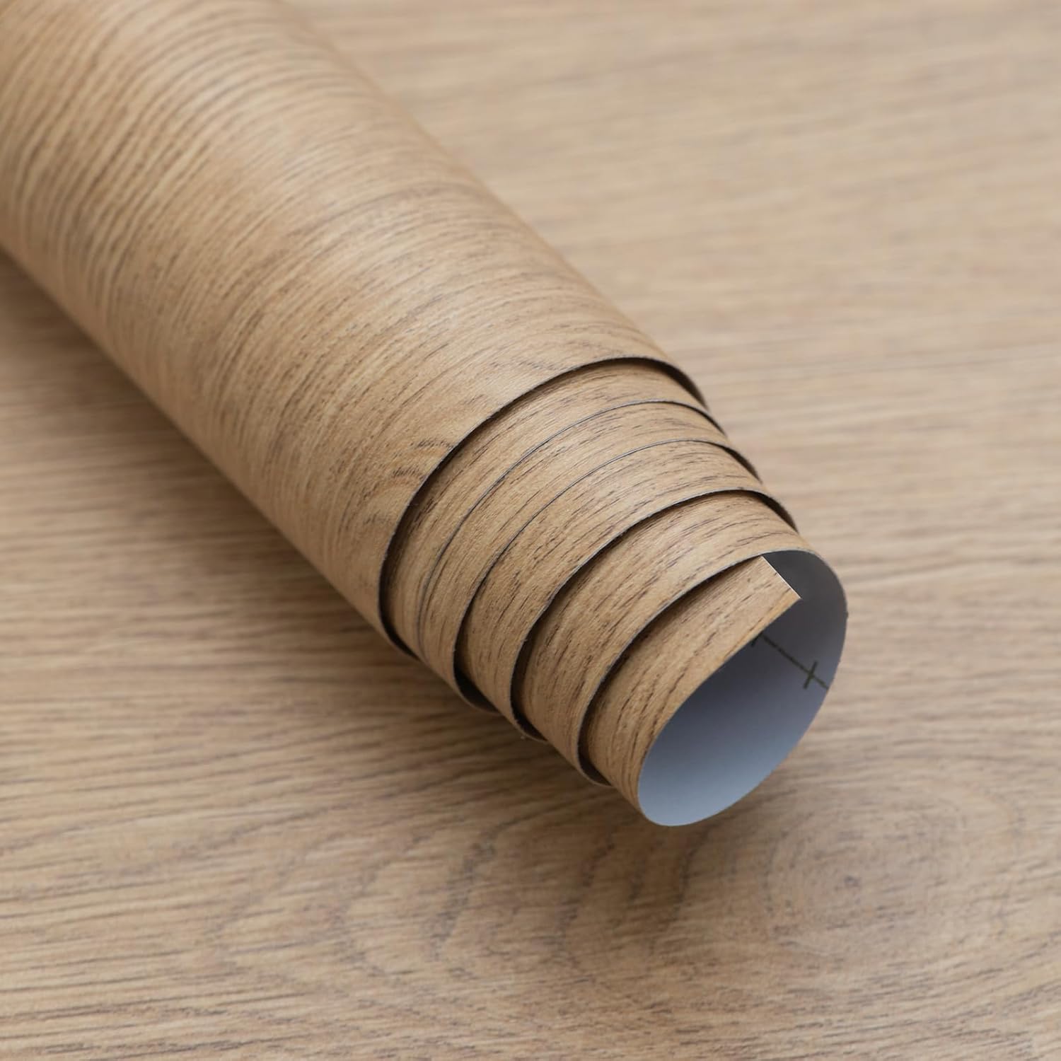 Boobest Papel tapiz texturizado de madera natural extra grueso de 15.74 x 354 pulgadas, para pegar y despegar, papel de contacto de madera marrón