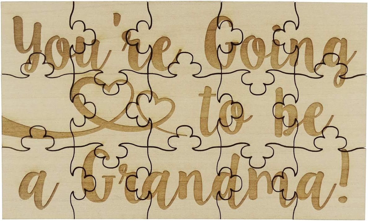 You’re Going to Be a Grandma – Rompecabezas de madera de tilo de 15 piezas, anuncio sorpresa de embarazo