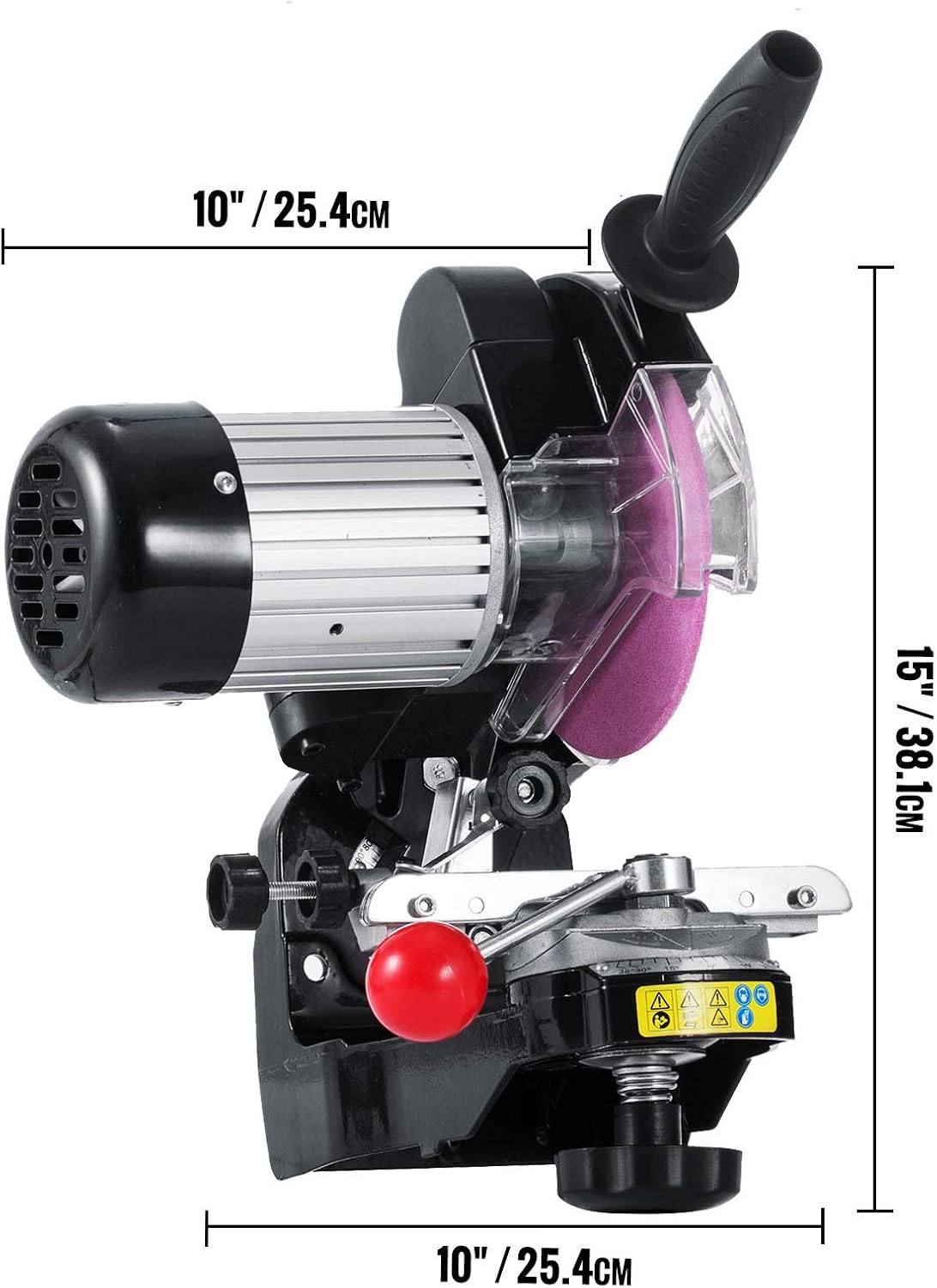 VEVOR Afilador eléctrico de motosierra de 230 W, amoladora de cadena de 3000 RPM, amoladora de cadena de sierra con muelas abrasivas de 18 y 316