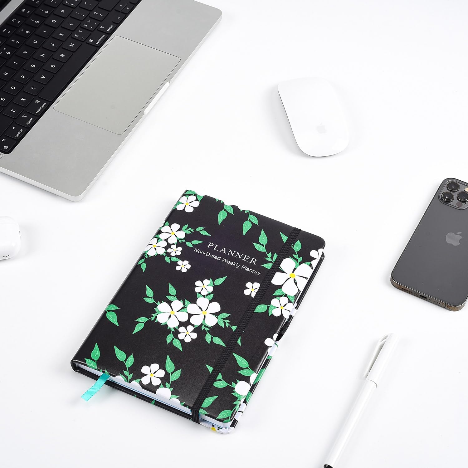 Agenda semanal sin fecha, cuaderno de objetivos semanales, diario y agenda para mejorar la gestión del tiempo, libro de citas diario para el trabajo