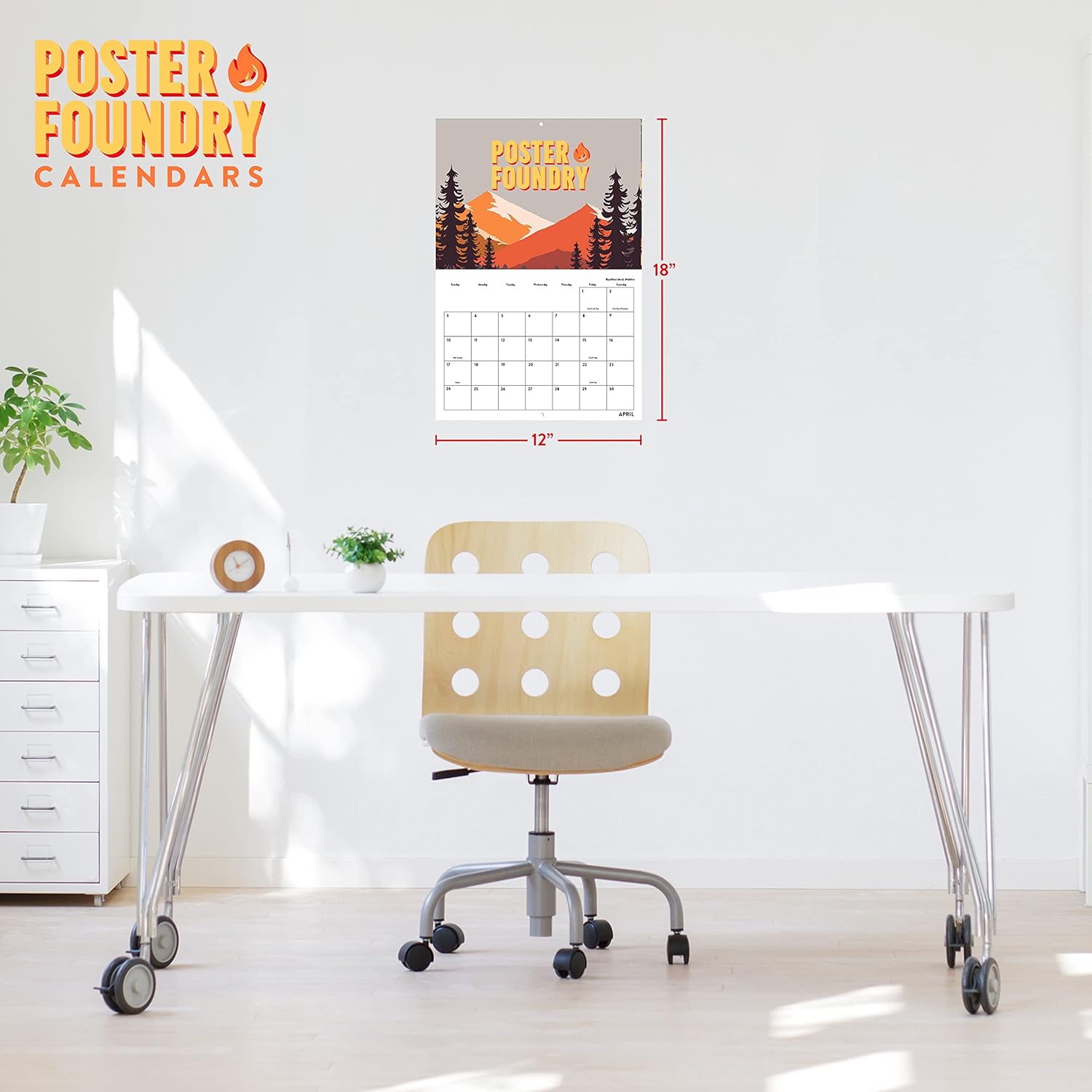 Goldendoodle Calendario mensual de pared 2024 Doodle Calander