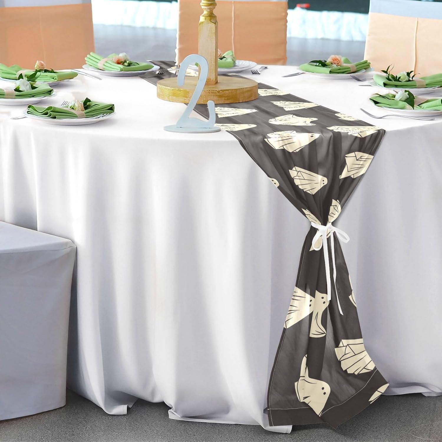 Flying Halloween Table Runner Fall Decor for Dining Table Decor Halloween Table Decor 120 Inches Long