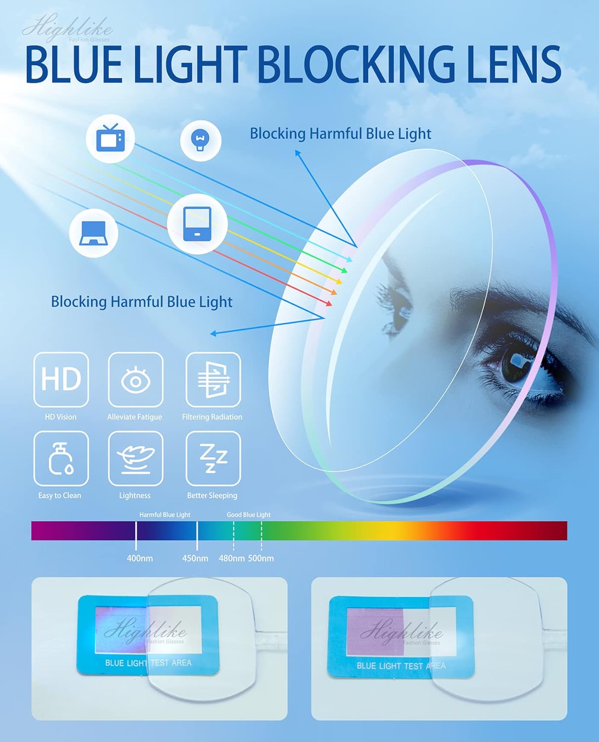Gafas de lectura para hombre, de metal inoxidable flexible con estuches suaves, lentes transparentes con luz azul