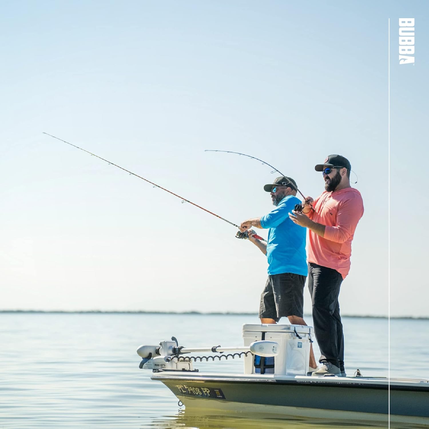 BUBBA Tidal Pro Inshore – Caña giratoria de 7 pies y 6 pulgadas con agarre de fibra de carbono