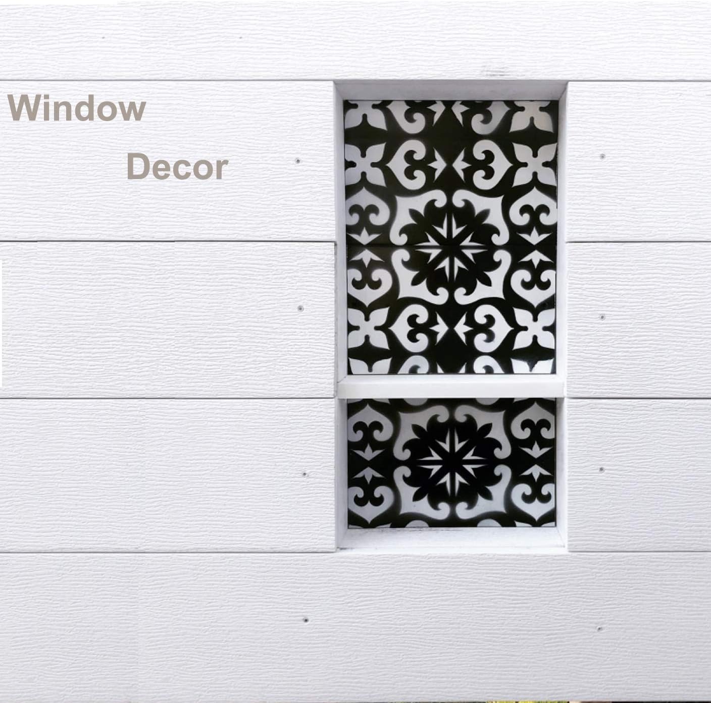 3 plantillas de azulejos de 12 x 12 pulgadas  Plantillas grandes de pintura para muebles de pared de suelo, tela de madera, plantillas de mandala de