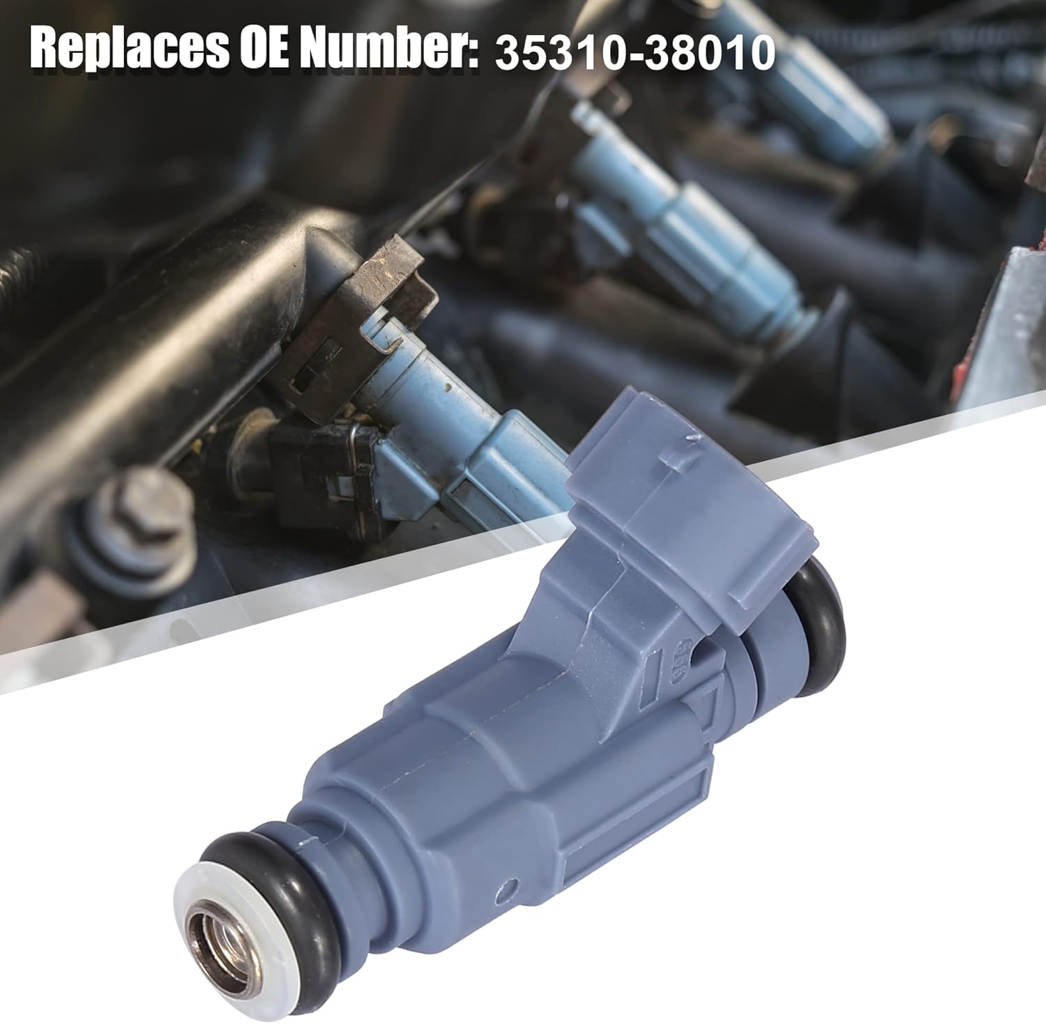X AUTOHAUX 6pcs 35310-38010 Inyector de combustible emparejado flujo de coche para Kia Sorento 3.5L 2003-2006 para Hyundai Sonata 2.4L 1999-2004
