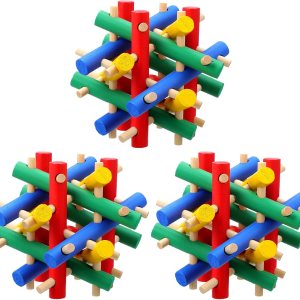 Jutom Juguete masticable de conejo de 3 piezas, juguetes de chinchilla, juguetes de madera para conejillos de indias, conejos para mascotas, Jutom Juguete masticable de conejo de 3 piezas, juguetes de chinchilla, juguetes de madera para conejillos de indias, conejos para mascotas,