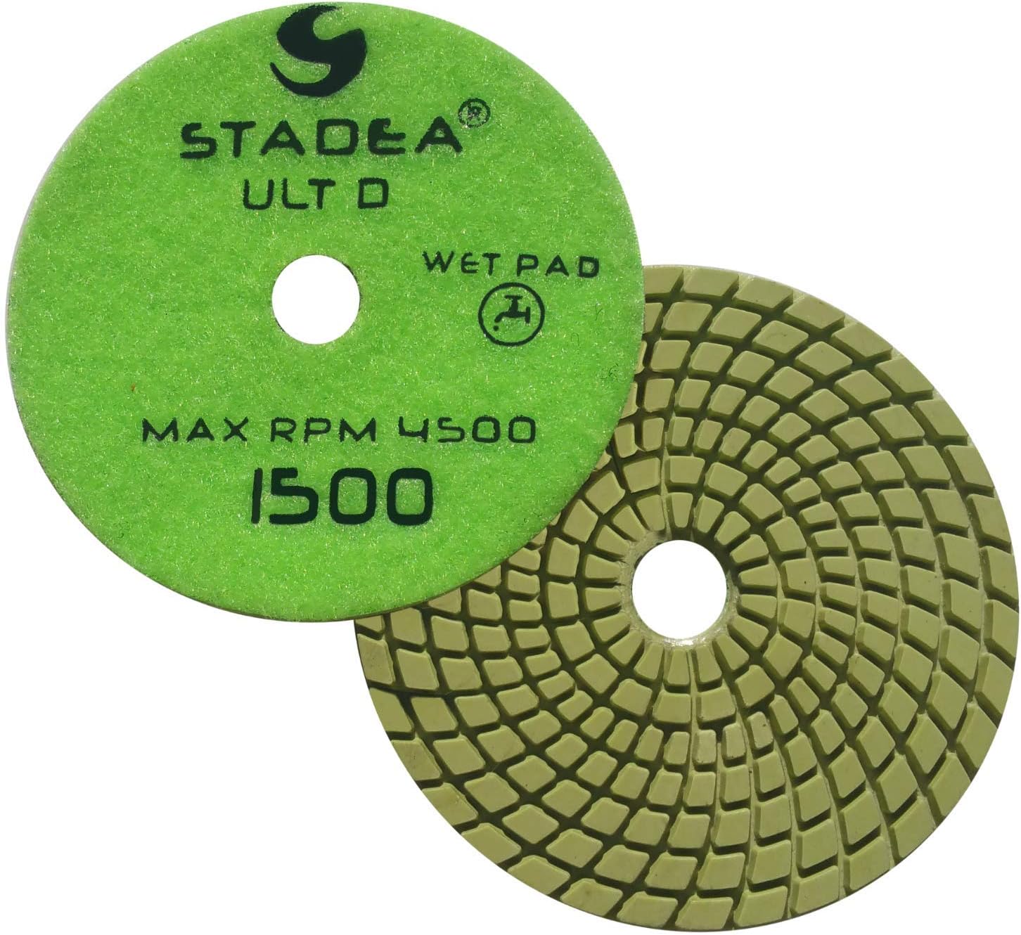 Stadea Almohadillas de pulido de granito PPW106X 4 “arena del cojín 1500 del diamante para el pulido de las piedras del cuarzo del granito