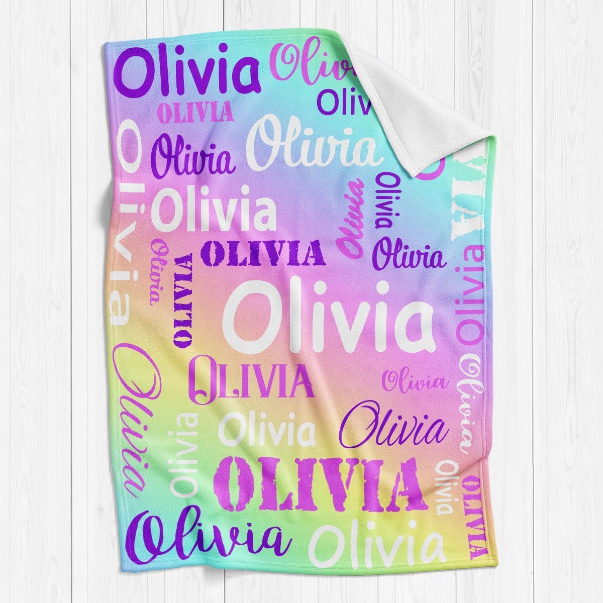 Mantas y mantas personalizadas con nombre, manta personalizada con nombre, manta personalizada con nombre para niños, manta de Navidad personalizada