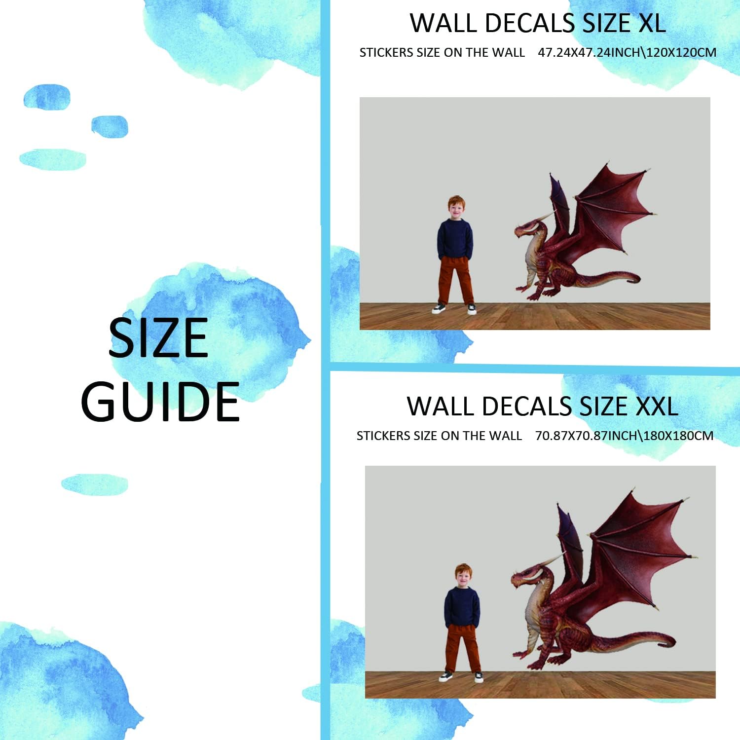 Calcomanía de pared realista de dragón rojo extra enorme, despegar y pegar, vinilo texturizado de dragón para pared, decoración de pared de dragón