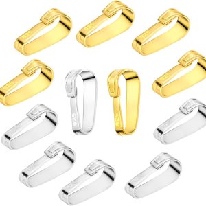 10 piezas de plata de ley 925 conectores de cierre para collar, gancho de fianza a presión, clip de pinza, colgante, broches, conector de cadena 10 piezas de plata de ley 925 conectores de cierre para collar, gancho de fianza a presión, clip de pinza, colgante, broches, conector de cadena