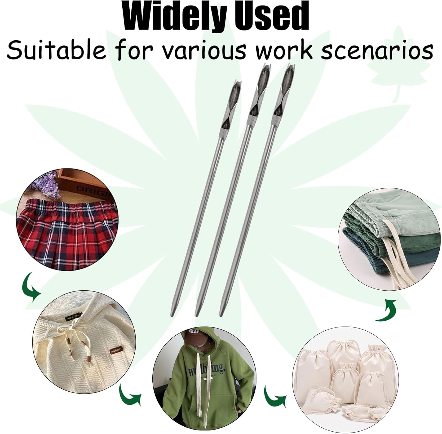YEQIN Herramienta de enhebrador de cordón, herramienta de repuesto fácil y rápida con cordón para chaquetas, trajes de baño, pantalones, pantalones