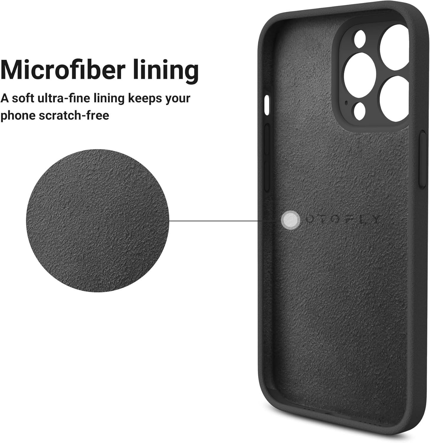 OTOFLY Diseñada para iPhone 13 Pro Max, funda delgada de silicona a prueba de golpes con protector de lente de cámara para iPhone 13 Pro Max de 6.7