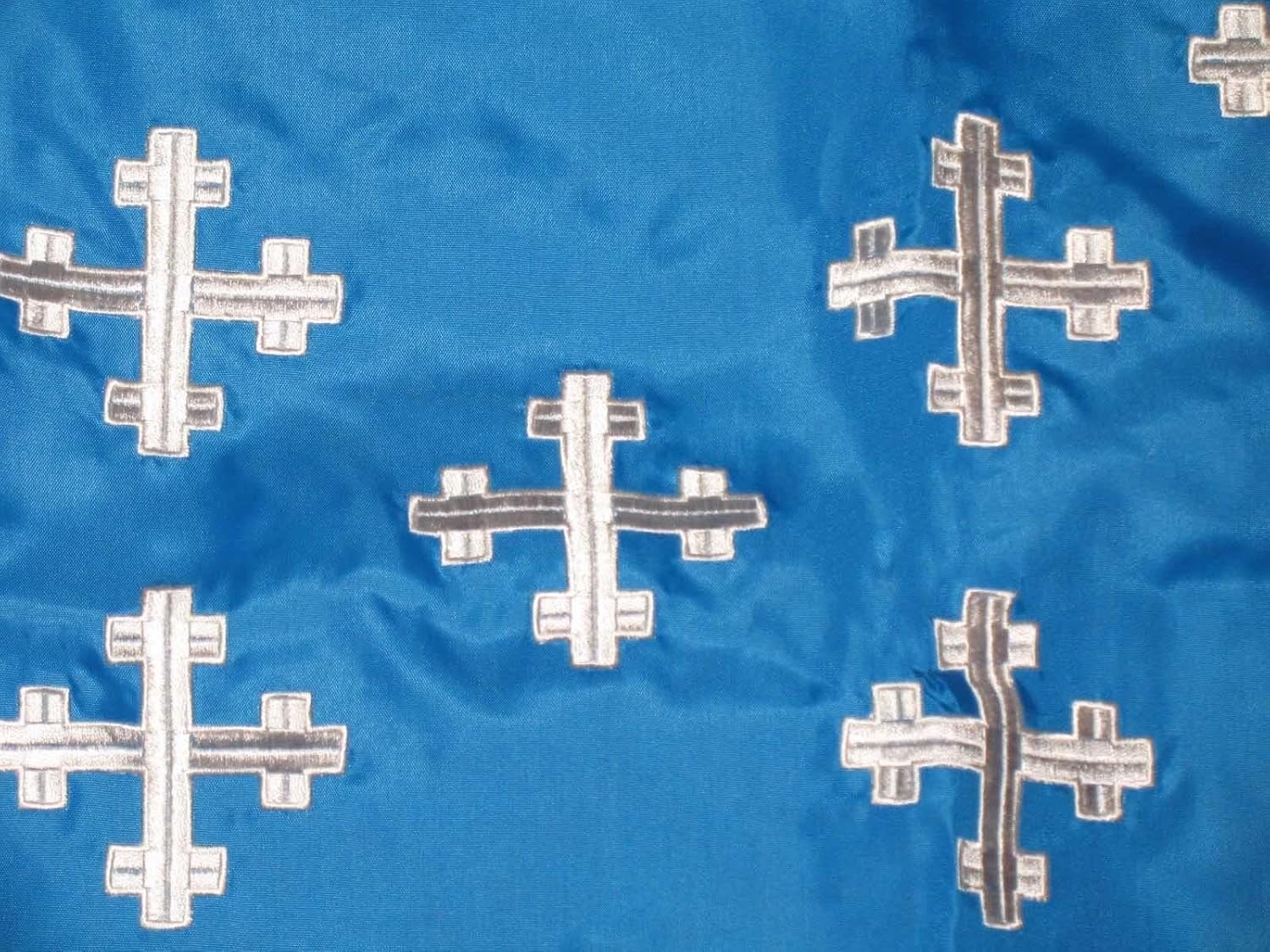 Funda de nailon 300D bordada para iglesia episcopal de 3 x 5 pulgadas con bandera de flecos de 3 x 5 pies
